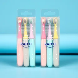 high quality cartoon kids  toothbrush Soft Bristle silicone children Manual Oral Cleaning toothbrush