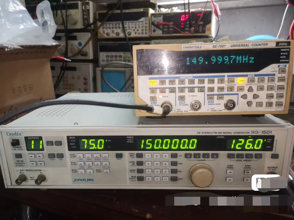 1pc CREDX/ JUNG JIN SG-1501 FM STEREO/FM-AM Signal Generator USED