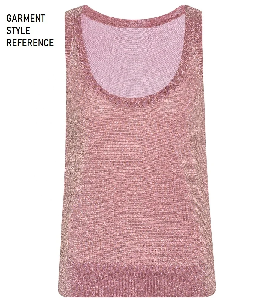 Lurex jersey yarn dye knit fabric shiny soft sheer for garment #SP-8545