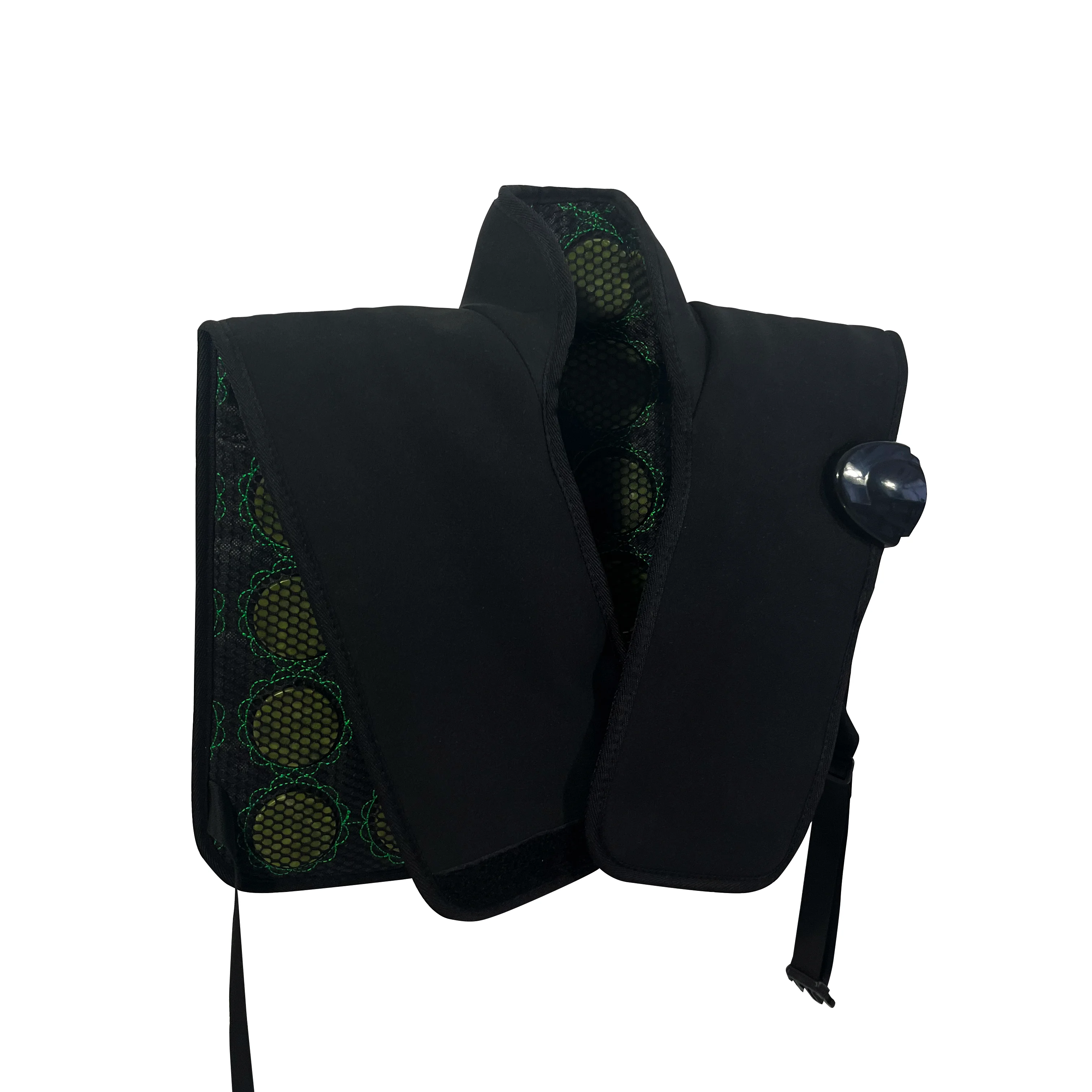 2 Overheating System More Safer Thermal Tourmaline Jade or Stones Suit Infrared Sauna Heat Vest Cape