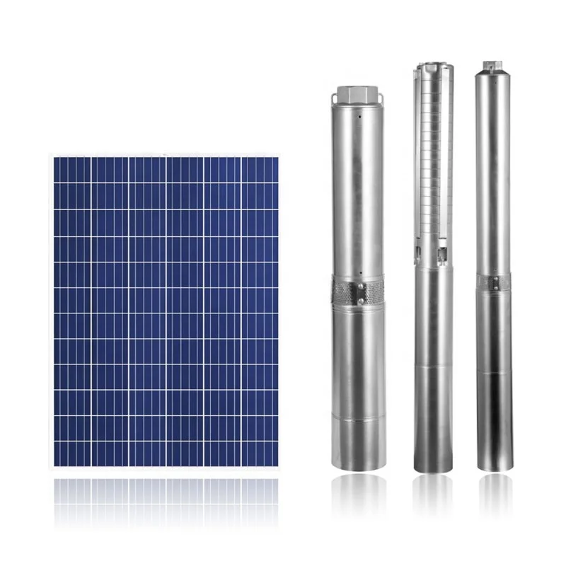 submersible pump solar set 112m solar deep well pump 2hp 2100w 162L/min