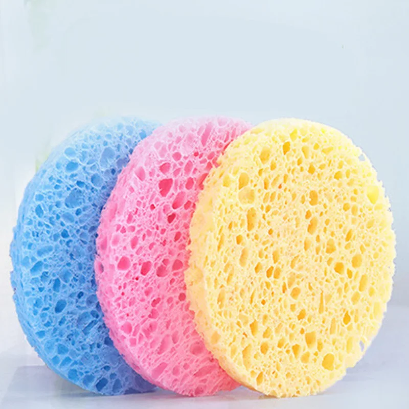 Face Clean Puff Wholesale Compressed Cellulose Soft Konjac Soft Sponge Make Up Facial Face Washing Cleansing