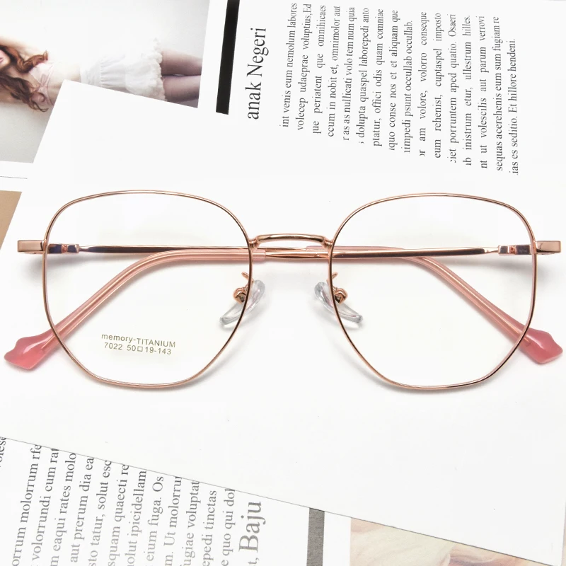 Round Memory Titanium Hot Selling Glasses Fames Flexible Spectacle Eyeglasses Frames In Stock