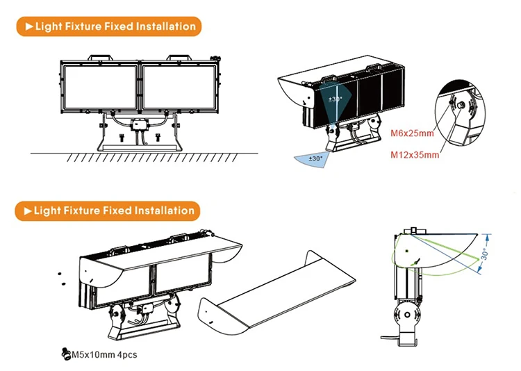 High Power ENEC ERP Anti Glare 176-305VAC LED Flood lights 1000W 17000lm Outdoor Waterproof stadium Arena Floodlights