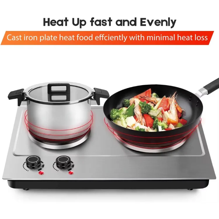 Double Heating Hotplate Heat up Fast and Evenly