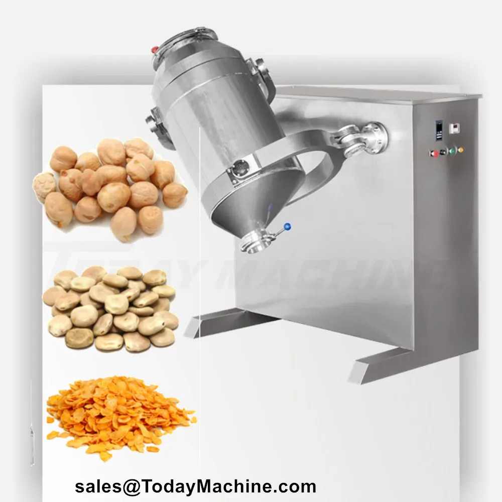Dry powder blender tobacco mixer fertilizer 3D mixing machine