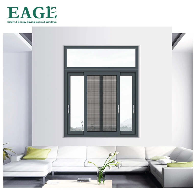 EAGLE Energy-saving heat insulation sliding glass window sliding window foshan factory window price