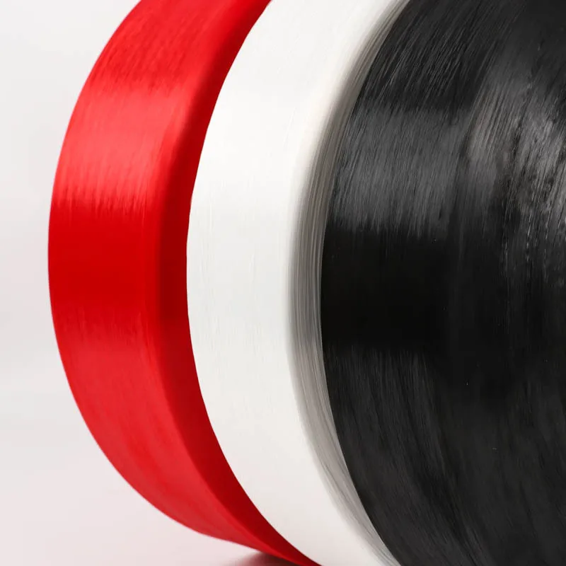 New Material White 100d- 3000d PU-Strong Encryption Net Polypropylene Yarn (PP yarn) Used for Ribbon, Rope