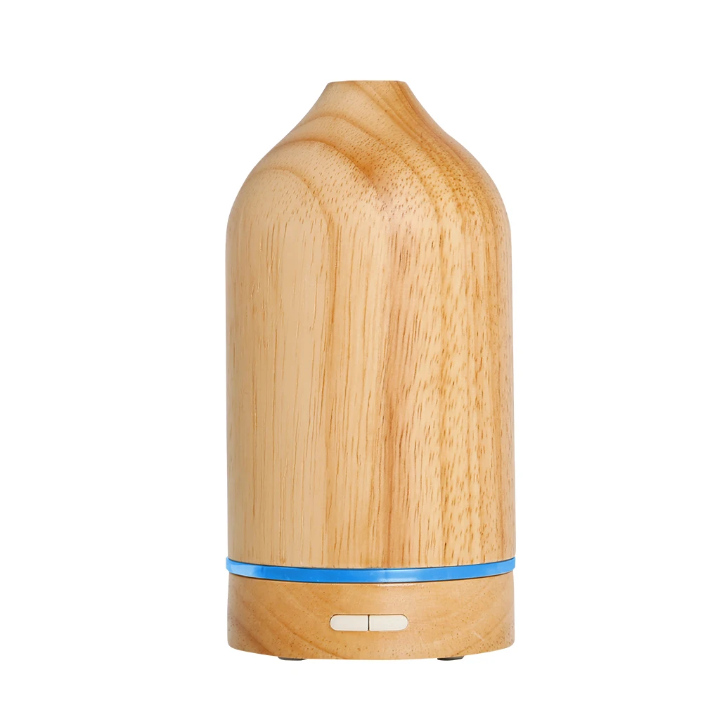 night light Drop Shipping USB Air Humidifier 100ml Ultrasonic Electric Humidifiers Home Cool Mist Aroma Diffuser Wood Grain