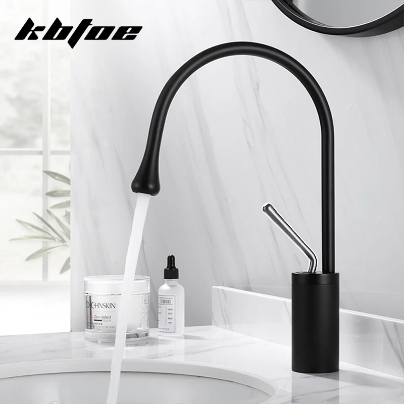 SD0503 Deck Mounted Basin Faucet Brass 360 Degree Rotation Sink Mixer Crane Tap Bathroom Basin Faucet