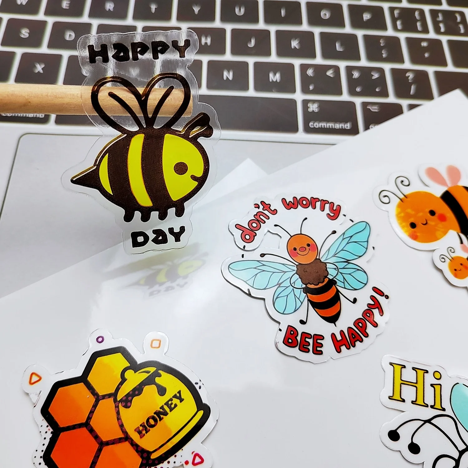 PET Vinyl Sticker Paper Clear Printable Print White Waterproof Adhesive
