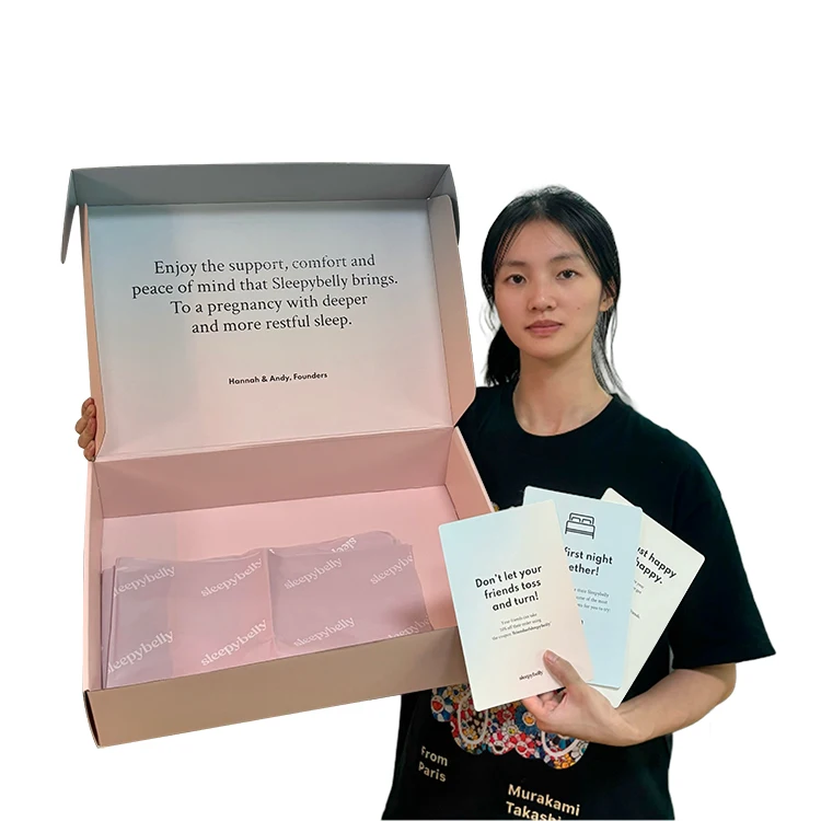Customized colorful gift boxes clothing mailer boxes High-end brand pillowcases coat dress shipping boxes