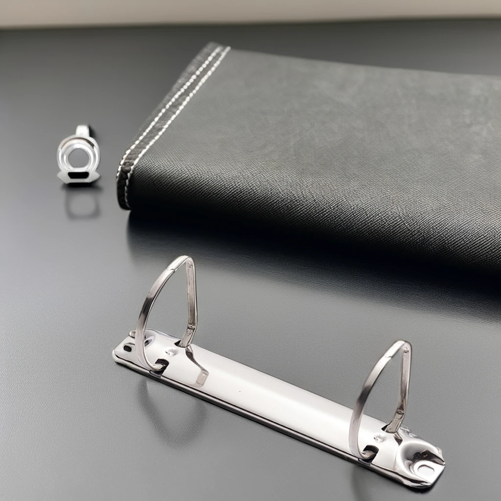 2-Hole Metal D Ring Binder Clip Folder Type with Strong Ring Mechanism