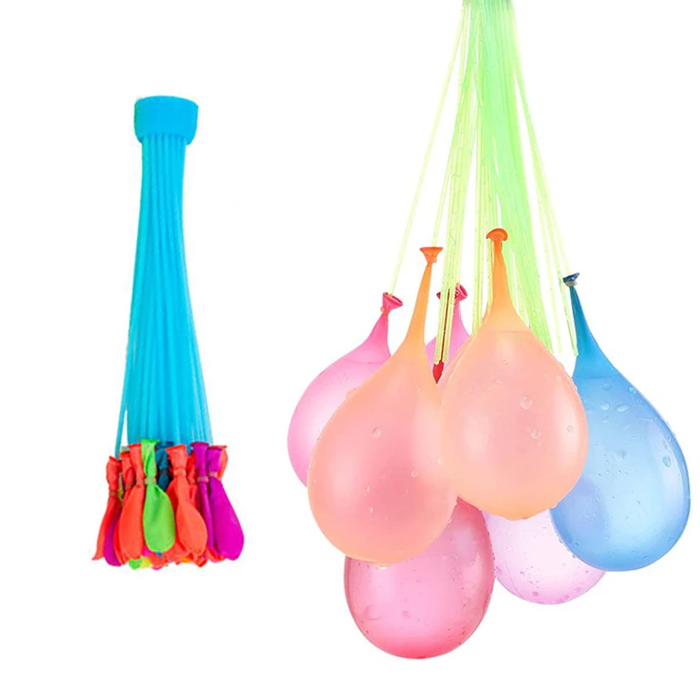 Rubber 111 quick fill self sealing boobs water balloons self tie magic water balloon maker summer party bomb water balloons