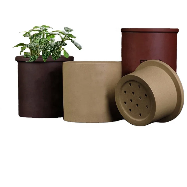 MODERN SPROUT TERRACOTTA CERAMIC SELF-WATERING GROW KIT Red Clay Ceramic hydroponic Plant Pot