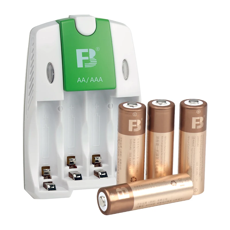 FB18+AA2600X4  2600mAh  capacity new energy mobile rechargeable  battery AA NIMH battery repeated fast intelligent automatic pow