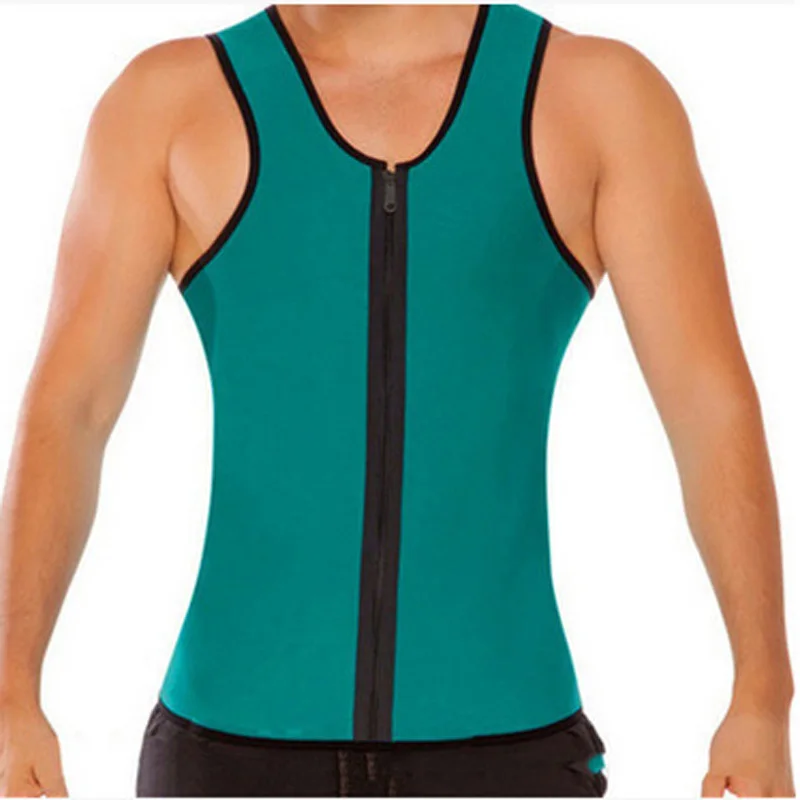 Men Hot Body Shaper Fitness Tank Top Neoprene Waist Trainer Sauna Sweat Vest