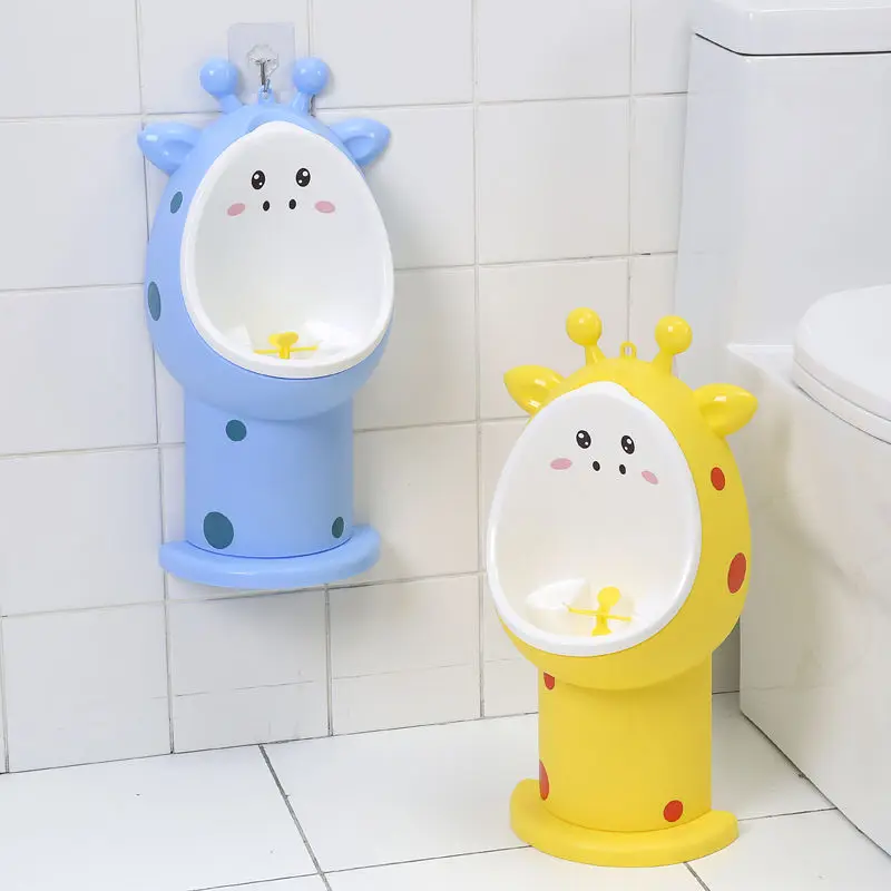 Полипропиленовый унитаз для мальчиков, регулируемый, с красивой высотой, стерео, настенный, детский тренировочный туалет, пластиковый мультяшный Писсуар для мальчиков, регулируемый детский туалет