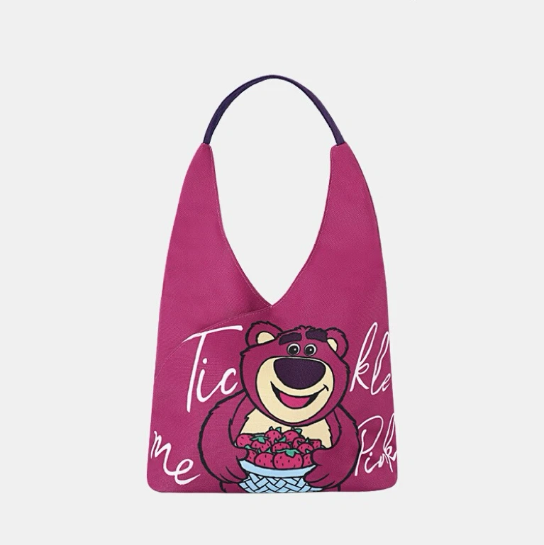 DisneyFAMA Certified Factory OEM Tote Bag Reusable Soft Grocery Cloth Bag Floral Shoulder Bag for Beach Travel Shopping