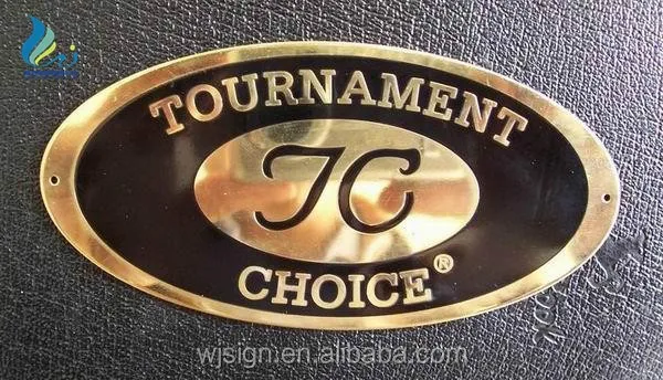 Factory Direct Custom Aluminum Metal Badge Custom Nameplate Maker