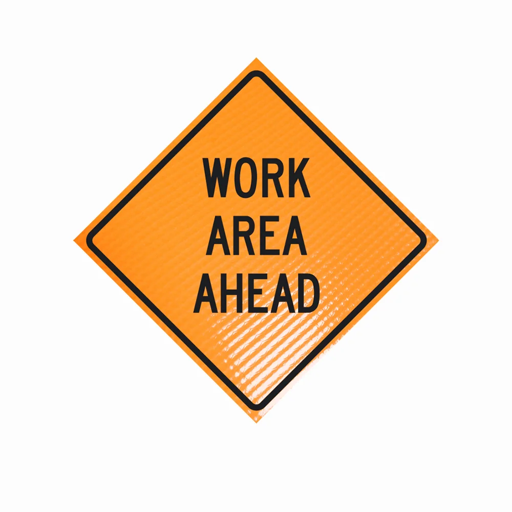 G One Lane Road Ahead Traffic Reflective Roll Up Sign