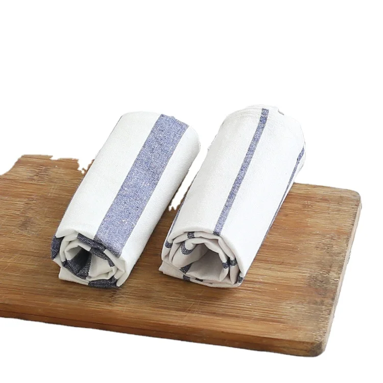 Wholesale Linen Napkins Organic Cotton Dish Towels Embroidery Kitchen Towel