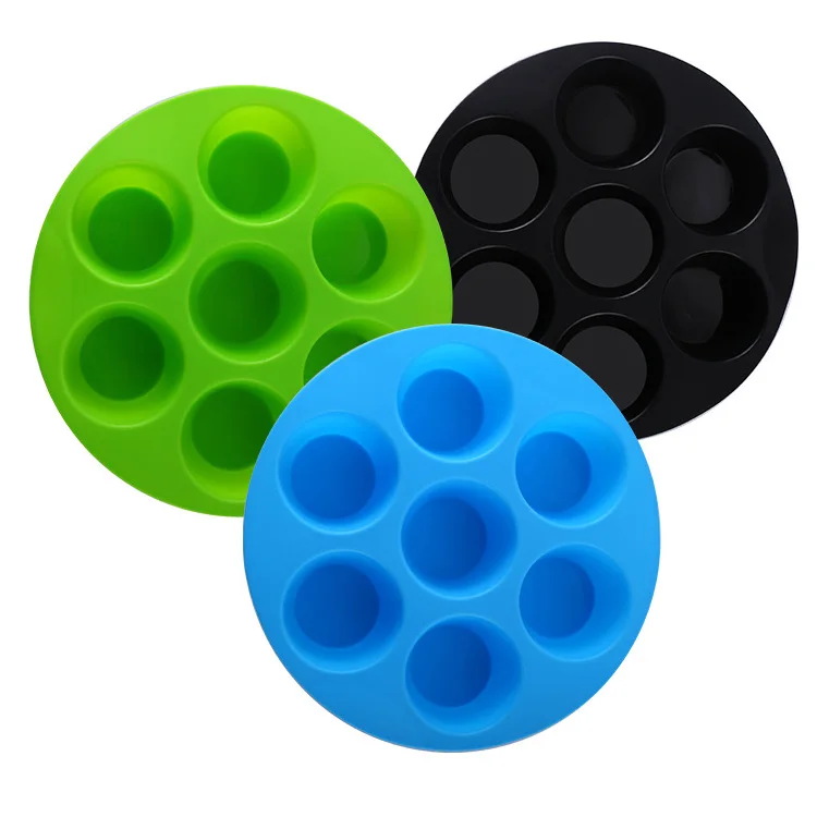 Creative 7-hole silicone ice mold for baby food storage container