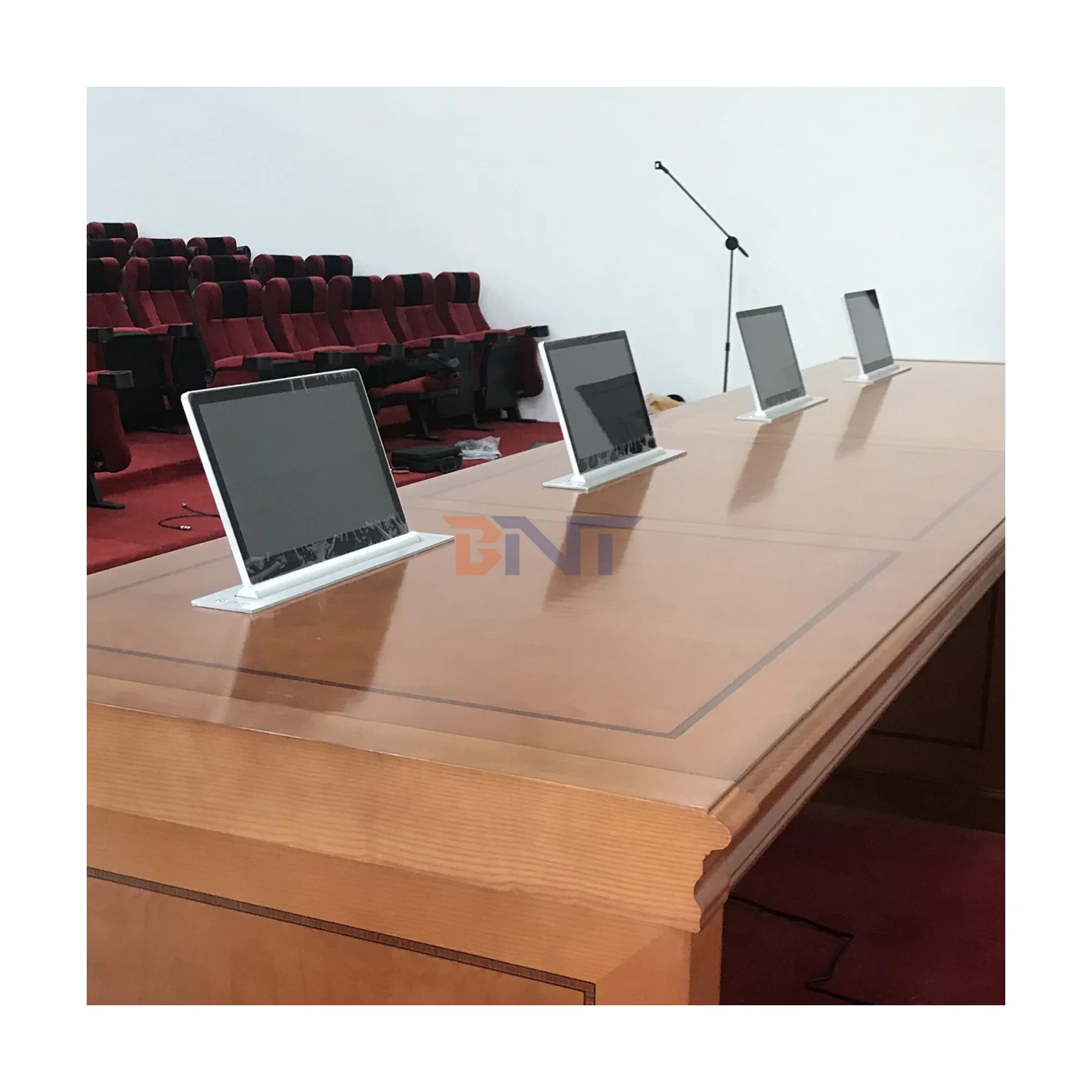Full Aluminum Retractable LCD Monitor Lift Video Audio Translation Presentation System for Video Conference Audio Conference
