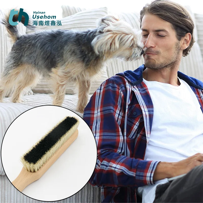 Wood Fabric Sweater Shaver Lint Remover Comb and Brush Combo Pack for Care Clothes ,Set of 2