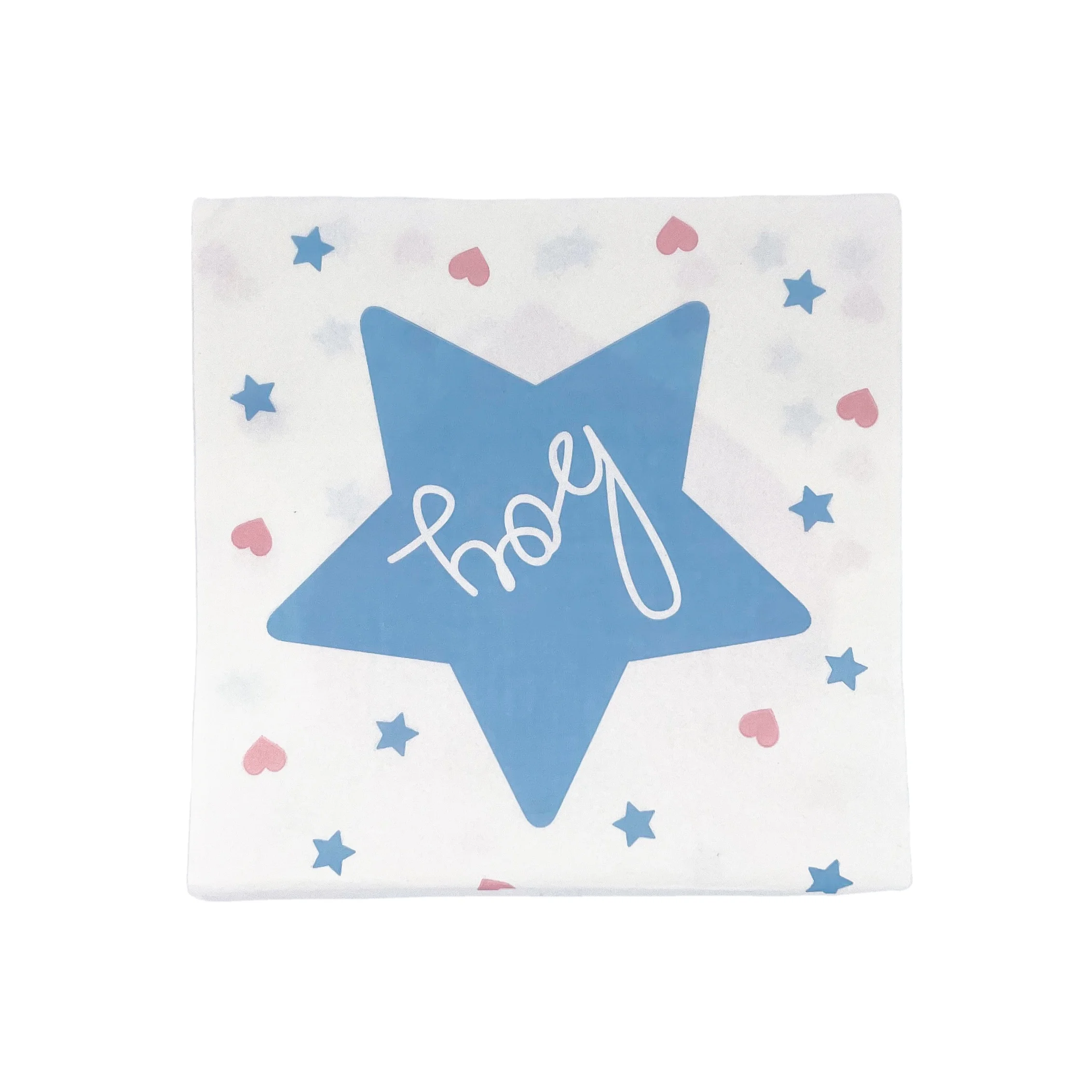 Black Paper Cocktail Napkins Blue Disposable Engagement