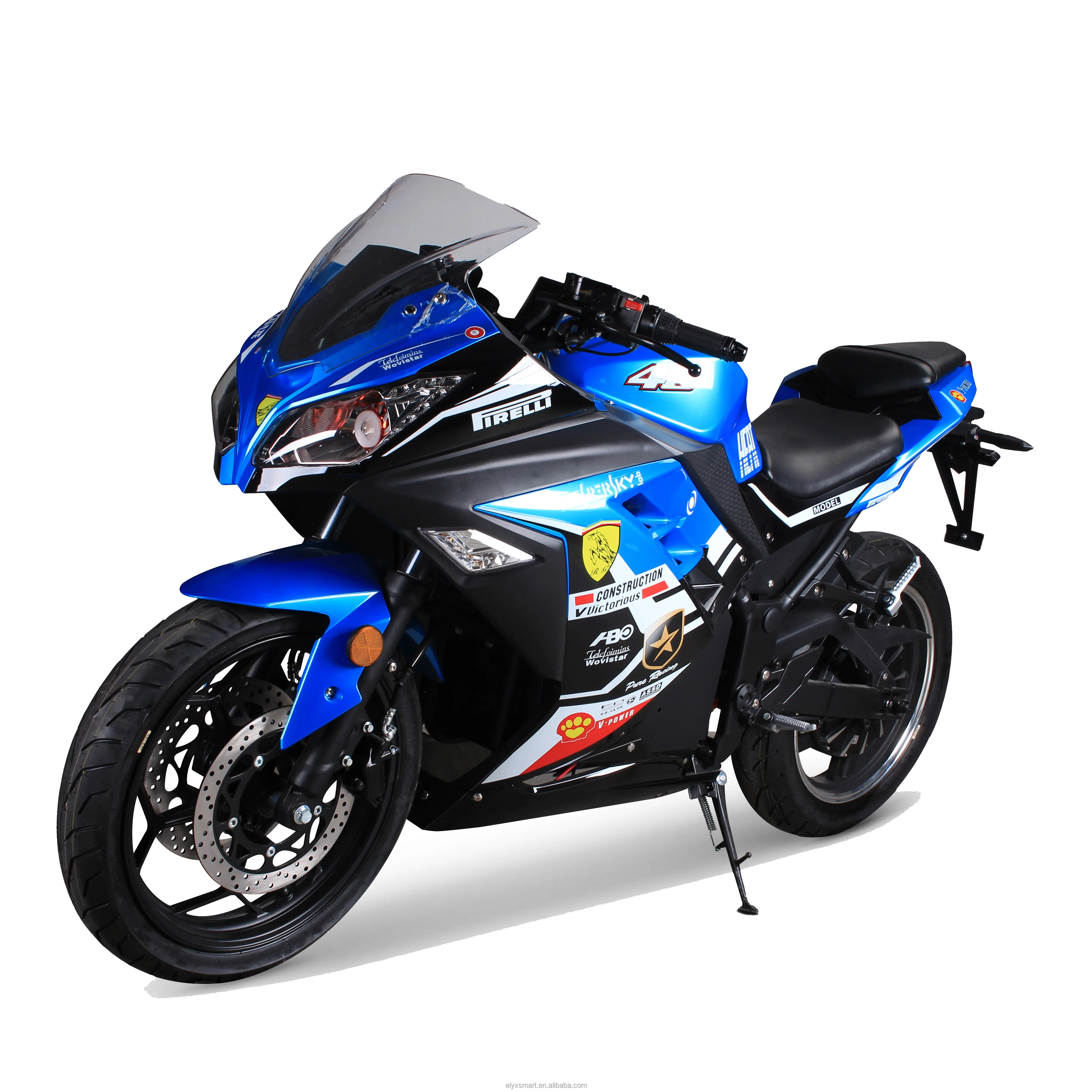 ZEN 72V80Ah 3000-5000W Fashionable Design Lithium Battery Racing Sports Electric Motorcycle Scooters