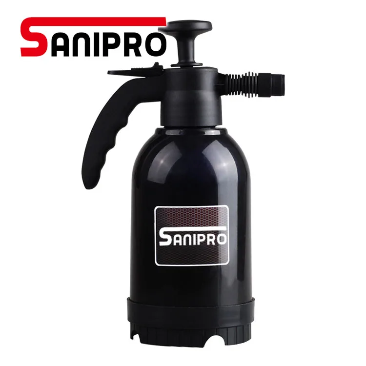 Sanipro Black Custom Logo 2L Hand Manual Garden Sprayer High Pressure Sprayer Garden Watering Tool Pressure Pump Sprayer