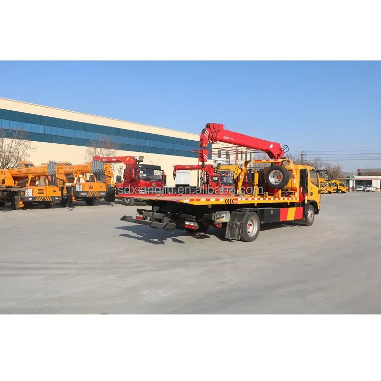 China 8 Ton 16 Ton Straight Arm 10ton 12ton 15ton Telescopic Boom Crane Truck Mounted Cranes with Remote Control