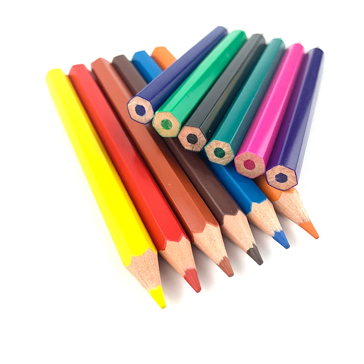 custom logo pencils jumbo color pencils 4mm lead for plastic color pencil lapiz