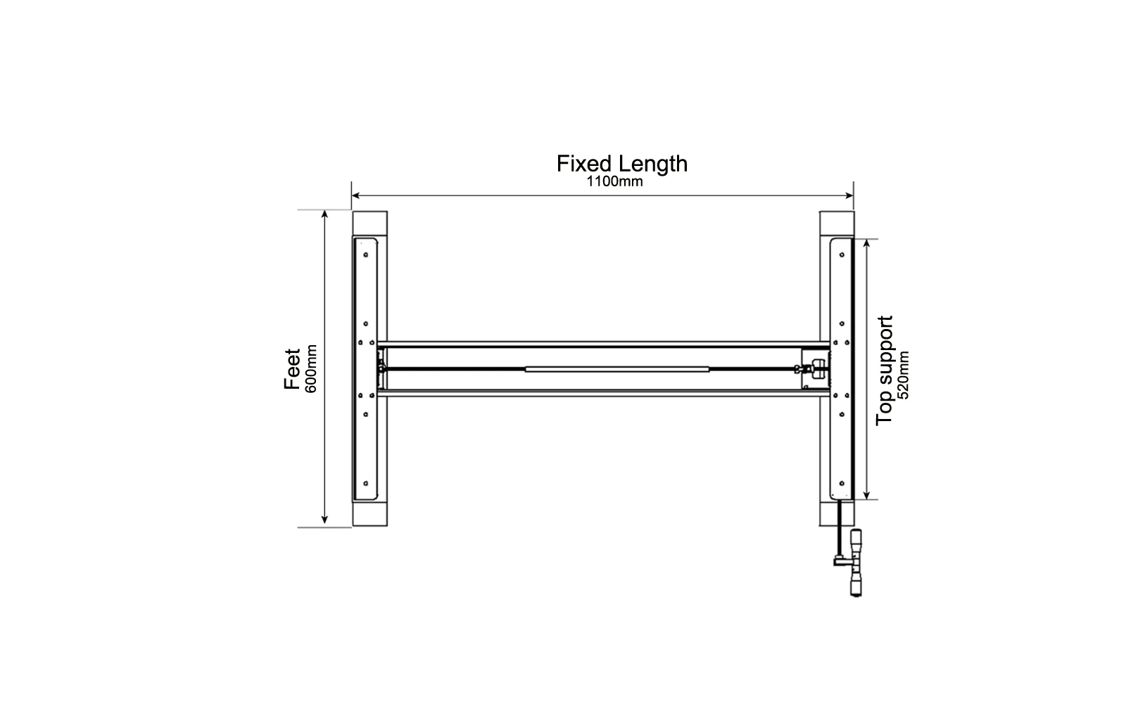 school furniture student table manual folding workstation height adjustable standing desk frame