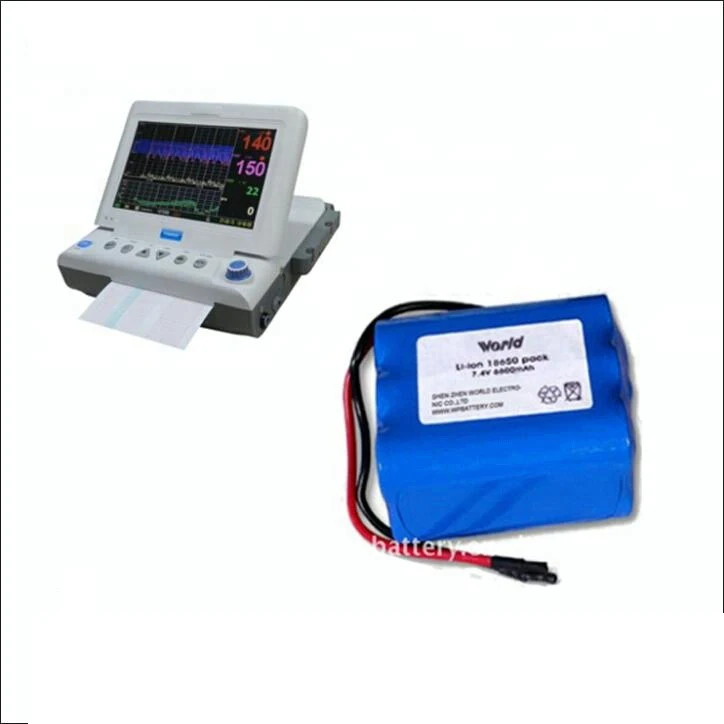 High Quality 14.8v 5Ah 8Ah 18650 Li-ion lithium Battery For Medical Device Fetal Monitor