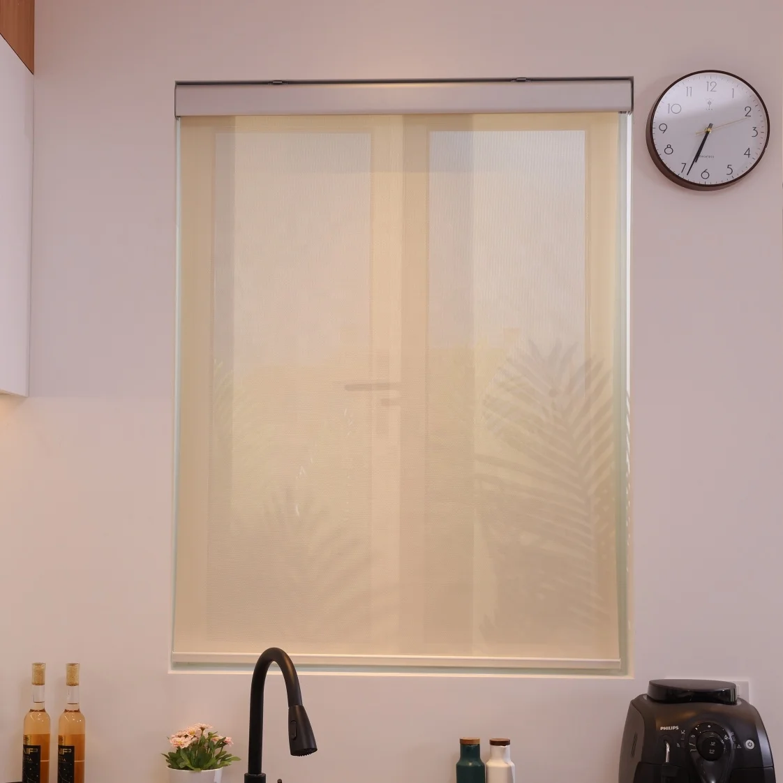 Aluminum Covers Motorised Roller Blinds Shades Smart Fabric Modern Window Cortina Roller Blind