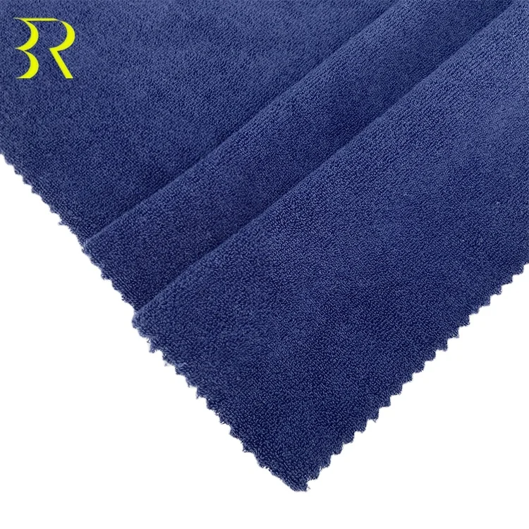 240GSM  Recycled 20%Polyest 80%Cotton Stretch Terry Fabric Towelling Per Kg Cheap Price