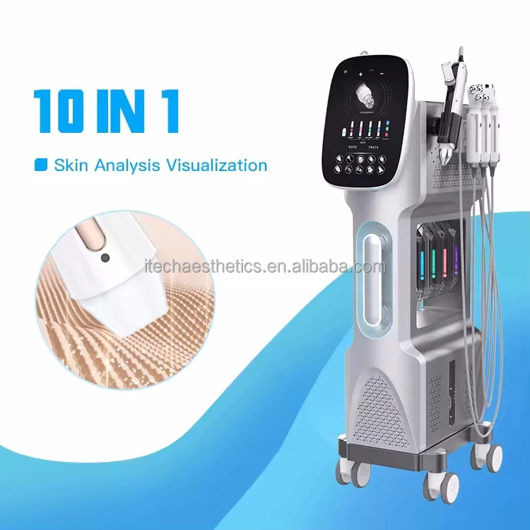 Factory price hydro 9 in 1 hydrodermabrasion facial machine bubble cleaning skin rejuvenation oxygen aqua jet peel machine