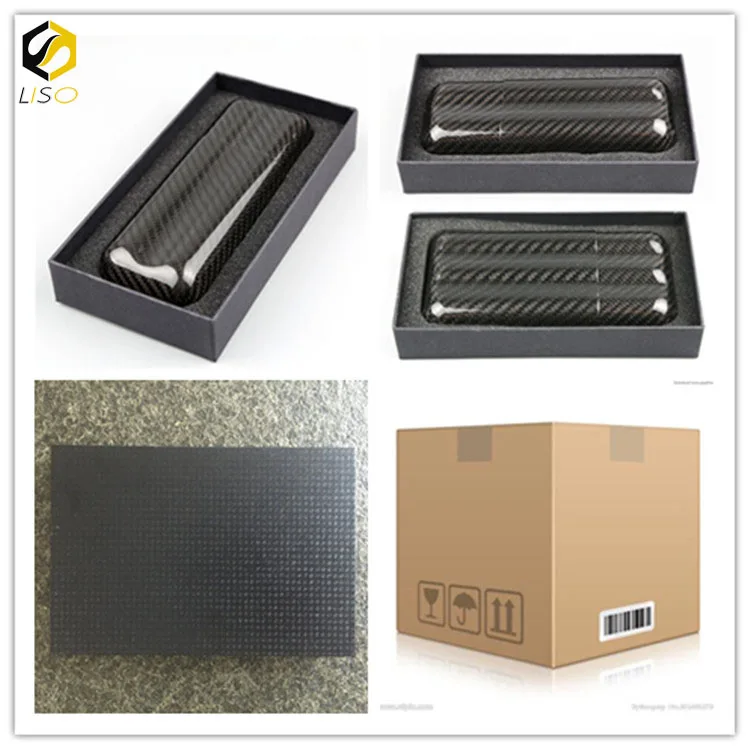  Горячая продажа humidor три кольца из углеродного волокна Коробка для сигар с высоким