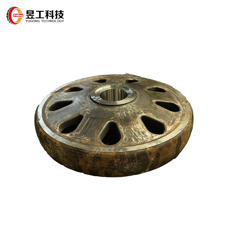 Factory direct commercial wear resistant  High Manganese Steel Tightening Pulley for Electric Shovel power shovel