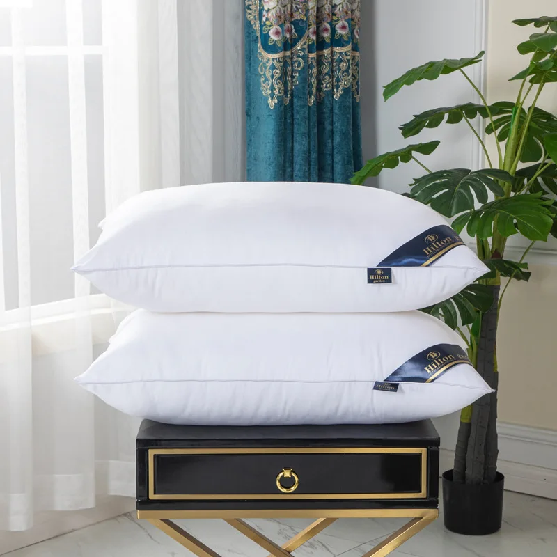 Wholesale Custom Five Star Hotel Hilton Cotton White Sleep-promoting Pillow