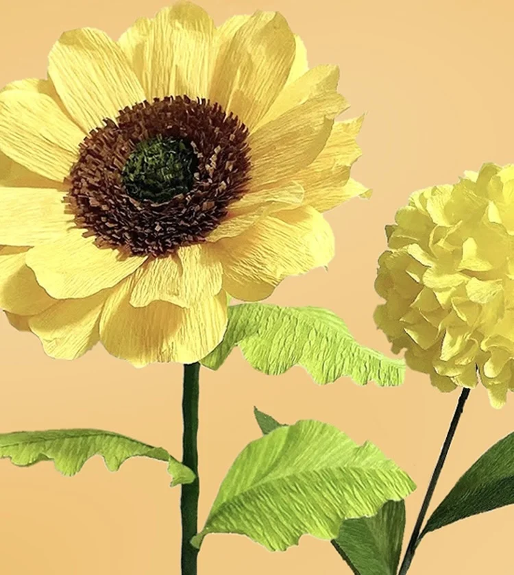 WISEPACK Competitive Price Flower Packing Wrinkled Paper Roll Curled Edge Solid Color Crepe Custom Gift Wrapping Paper