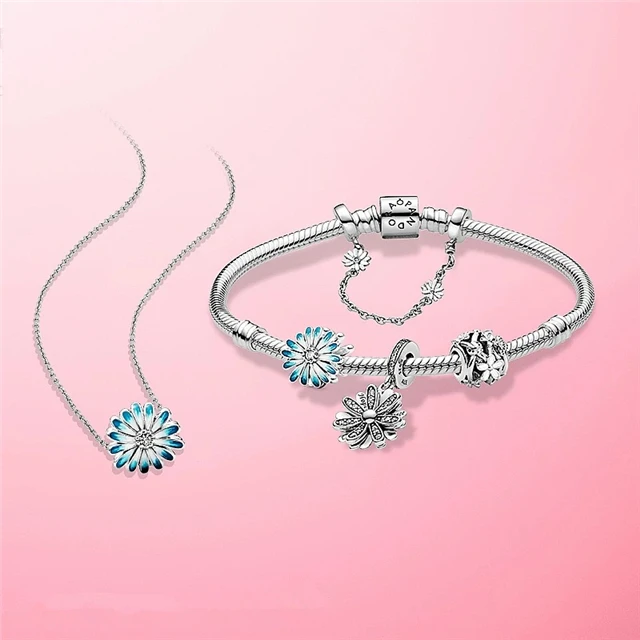 Colorful rainbow 925 Sterling Silver Bracelets and Charm Bracelet Accessories Suitable for Children Girls