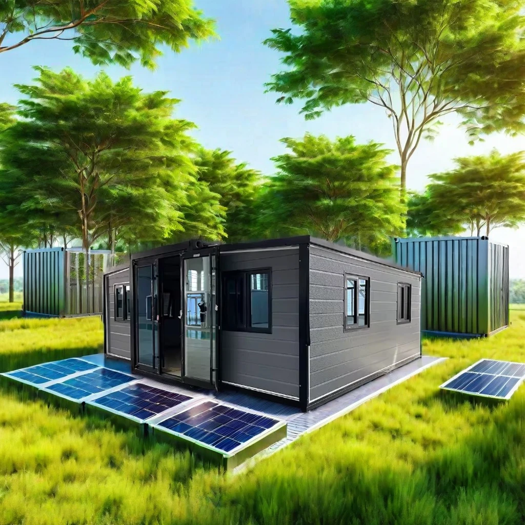 2 Bedrooms and 1 Bathroom Hotel Design Expandable Option on Sale Luxury 20/40ft Prefab Flat Pack Container House