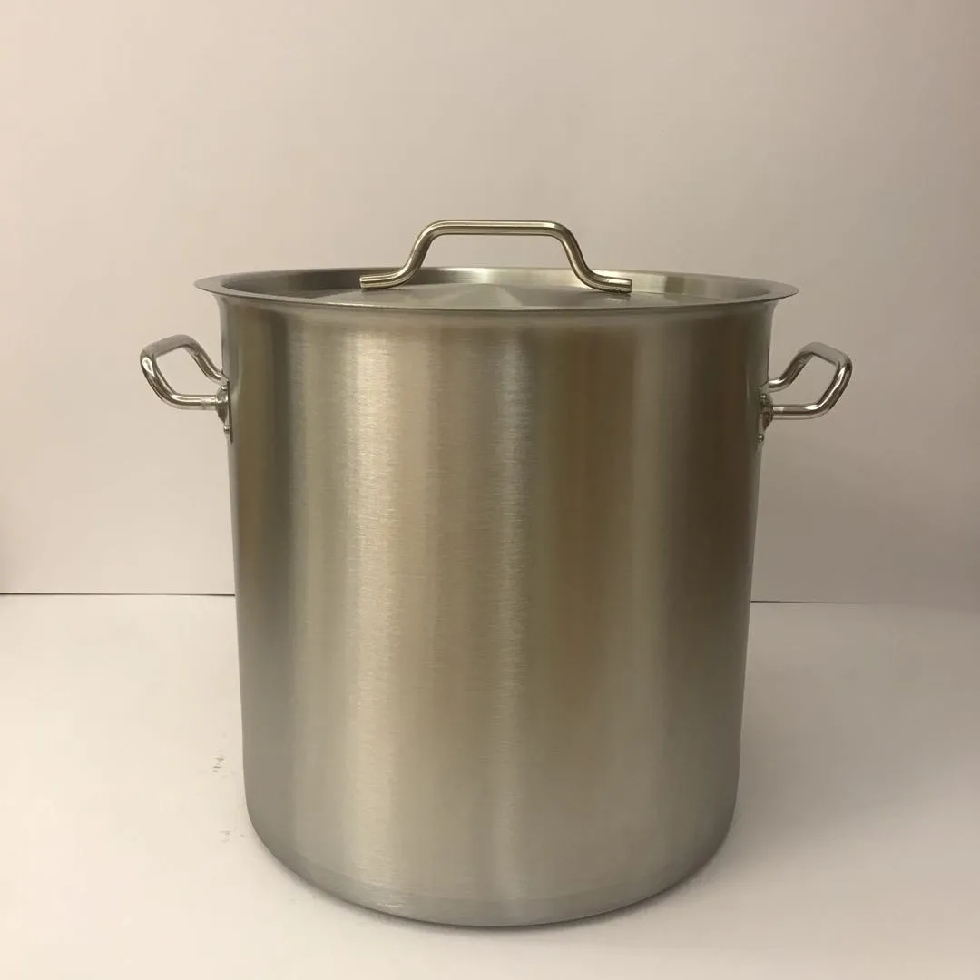 commercial 170 liter stainless steel tall stock pot with divider