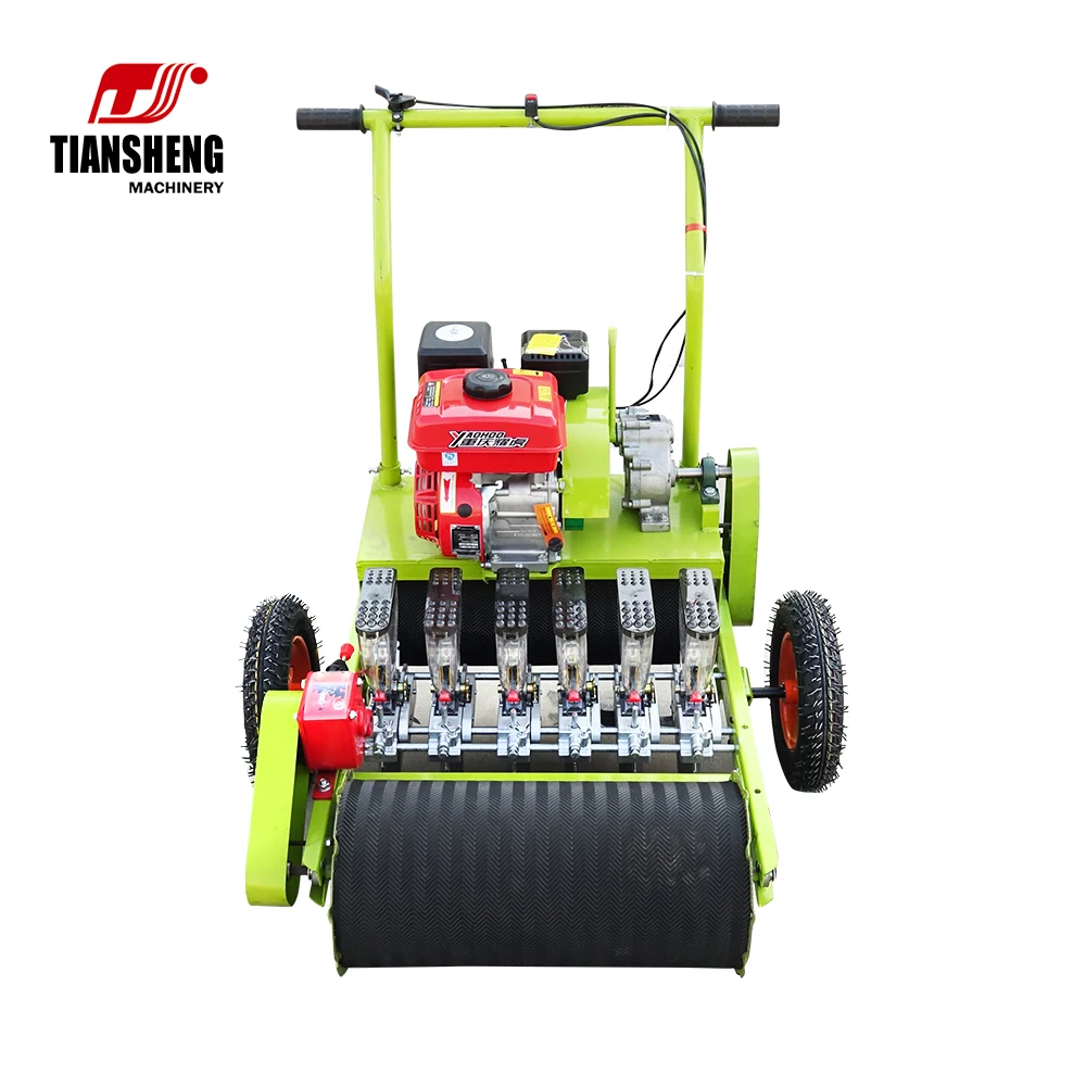 Бензиновая сеялка для чеснока TIANSHENG, ручная сеяльная машина, сеялка для кукурузы для сельского хозяйства