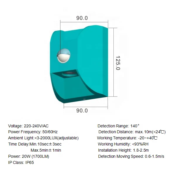 ST99 LED motion sensor light  and led lighting Lamp