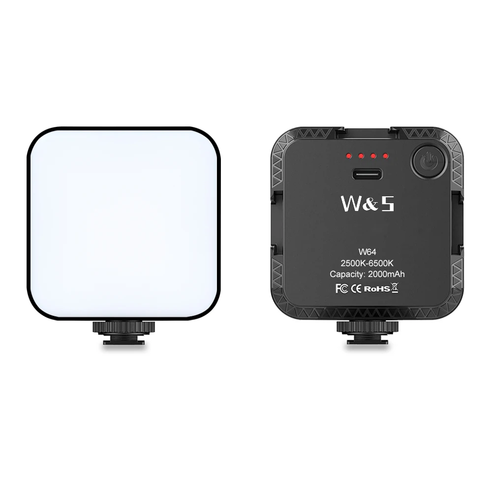 Canon Gopro Vlogging Portable Photography Lighting for DJI OSMO Sony Video Conferencing Bi- Color Dimmable Fill Light Camera 95+