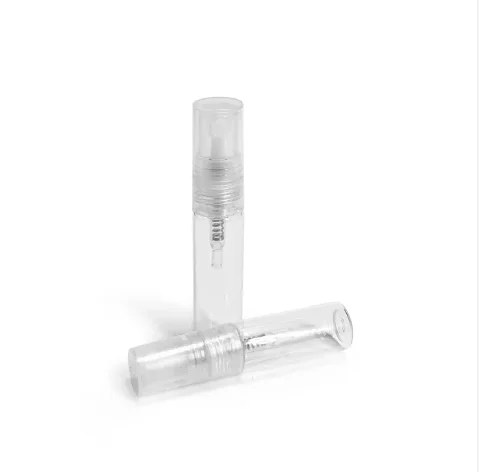 Fancy luxury wholesale round 2ml 3ml 5ml 10ml mini empty transparent spray bottle glass perfume sample